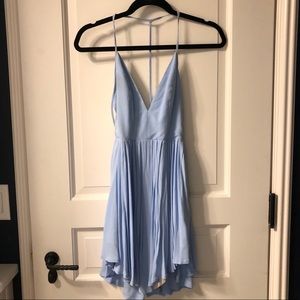 NBD XS light blue formal mini dress